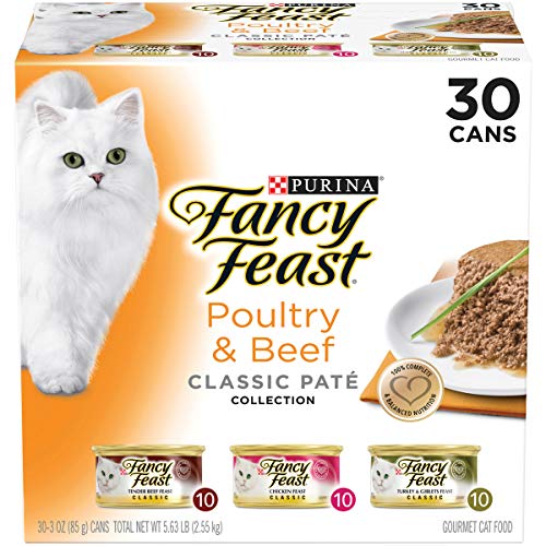 Fancy Feast Pate Cat Food Variety Pack - 30 Cans