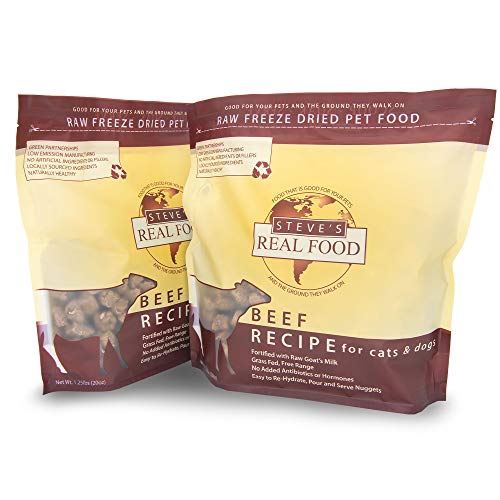 Freeze-Dried Raw Food Diet for Cats, 2-Pack, Beef