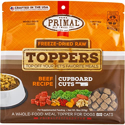 Freeze Dried Raw Cat & Dog Food Topper - Beef, 18oz