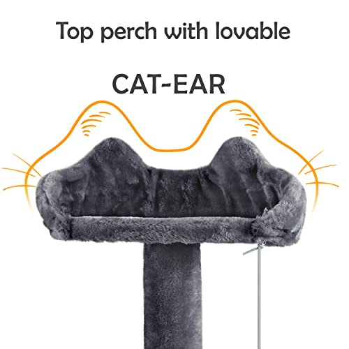 57 inches Multilevel Cat Condo with Scratching Posts