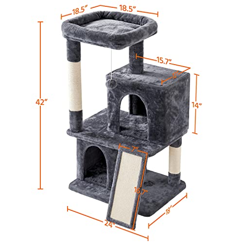 Yaheetech Cat Tree Tower with Scratching Posts