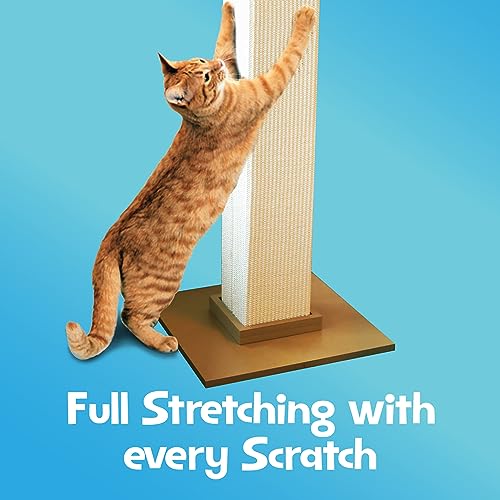 Large Beige Cat Scratching Post - Ultimate Tower