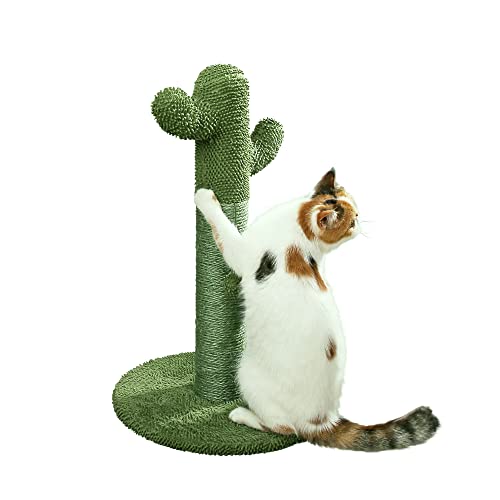 Cactus Cat Scratcher - Natural Sisal with Teaser Ball
