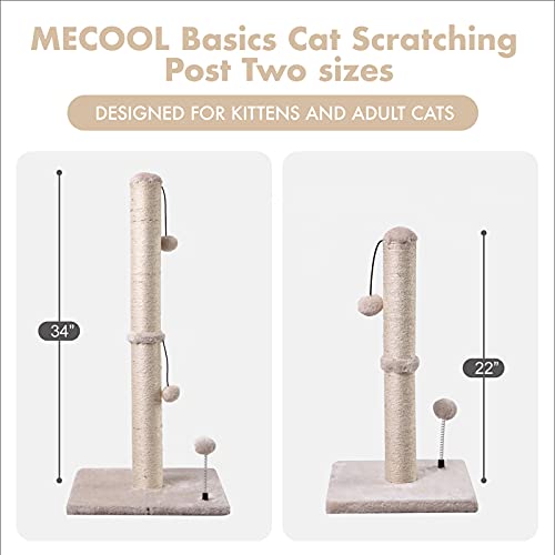 MECOOL Premium Cat Scratching Post with Hanging Ball