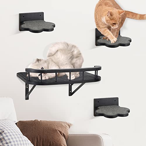 Wall-Mounted Cat Hammock with Cooling Mat and Plush Cushion