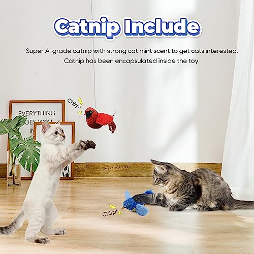 Cat Toys - Chirping Tit 2 Pcs with Catnip