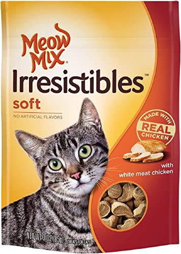 Meow Mix Soft Cat Treats, White Meat Chicken (5-Pack)