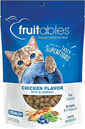 Chicken Blueberry Cat Treats - Healthy, Protein-Packed Crunchy!