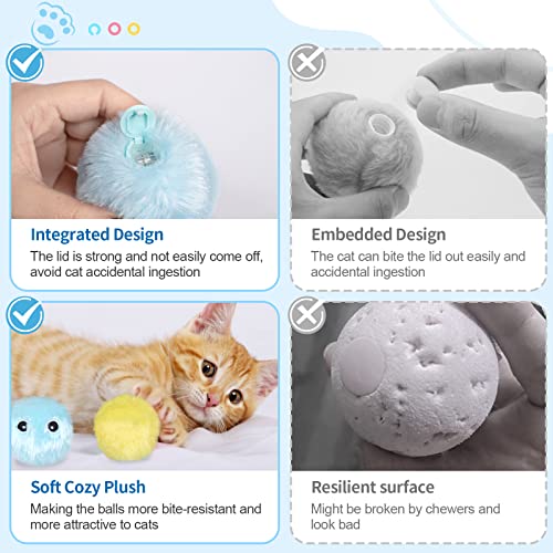Interactive Plush Cat Toy Set with Chirping Sound