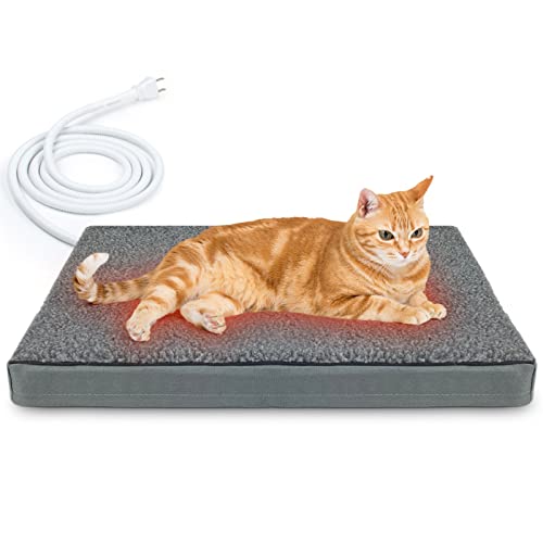 AUPETEK Heated Orthopedic Cat Bed for Indoor/Outdoor Cats And Dogs
