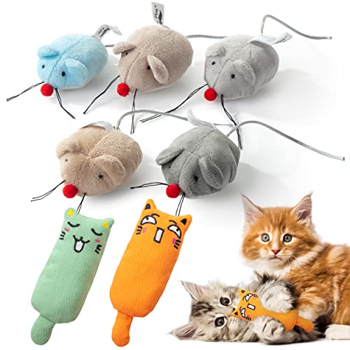 Cats' Paradise Pack: 7 Catnip Toys & Mouse