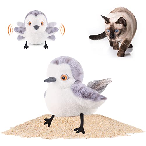 Interactive Flapping Bird Cat Toy with Catnip