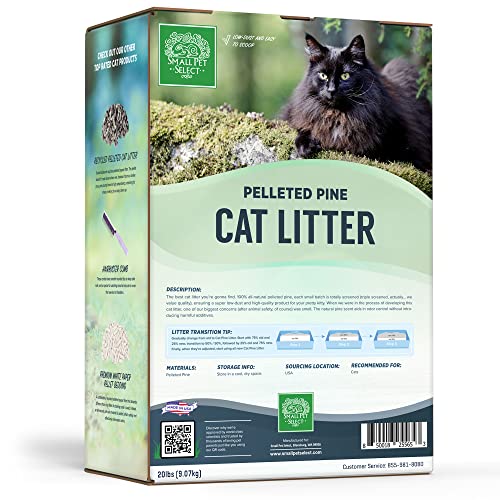 Small Pet Select Premium Pine Pelleted Cat Litter - 20lb Bag
