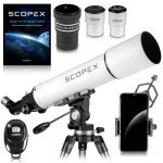 90mm SCOPEX Telescope for Beginners and Kids