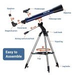 Beginner ESSLNB 700X70mm Telescope with Eyepieces