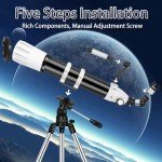 90mm Refractor Telescope for Astrophotography Beginners