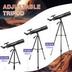 HETEKAN 80mm High Powered Beginner Telescope