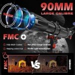 High-Powered 90mm Beginner Telescope for Planets