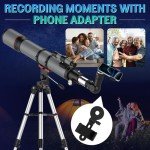 Beginner-Friendly 90mm Refractor Astronomy Telescope