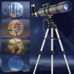 Beginner-Friendly 90mm Refractor Astronomy Telescope