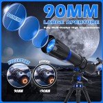 Beginner's 90mm High-Power Astronomy Telescope