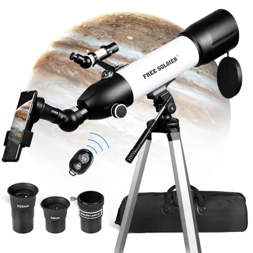 High-Powered Beginner Telescope - 500x80mm Refractor