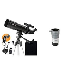 Celestron 80mm Portable Refractor Telescope Bundle