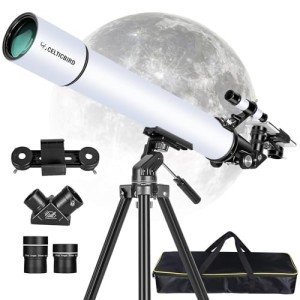 Celticbird 80mm Beginner Travel Telescope for Astronomy