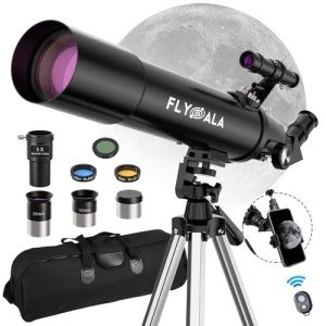 FlyGala 30X-750X Beginner Astronomy Telescope
