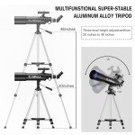FlyGala 30X-750X Beginner Astronomy Telescope