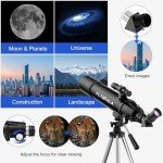 FlyGala 30X-750X Beginner Astronomy Telescope