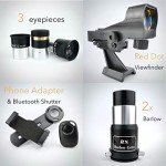 ExploraPro 90AZ Beginner Telescope with Smartphone Adapter