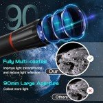 90mm Aperture Refractor Telescope for Beginners