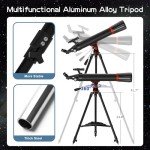 90mm Aperture Refractor Telescope for Beginners