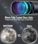 PolarLink 80EQ Manual Refractor Telescope with Smartphone Adapter