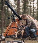 PolarLink 80EQ Manual Refractor Telescope with Smartphone Adapter