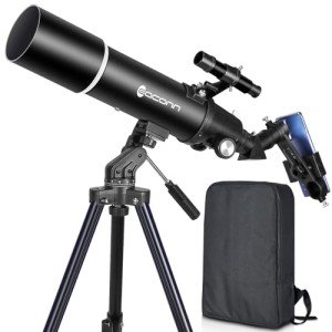 Beginner-Friendly 80mm Portable Telescope with Accessories