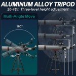 Aurosports 90mm High-Powered Beginner Telescope