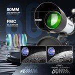 80mm Refractor Telescope for Astrophotography Beginners