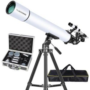 80mm Refractor Telescope Kit for Astronomy Beginners