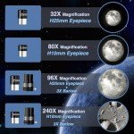 NACATIN 90mm Refractor Telescope for Beginners