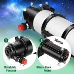 MEEZAA 80ED F7.5 Compact Telescope for Astrophotography