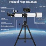 90mm Refractor Telescope for Beginners and Kids