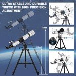 90mm Refractor Telescope for Beginners and Kids
