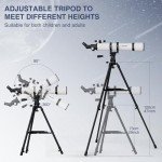 NACATIN 90mm Beginner Refractor Telescope with Barlow Lens
