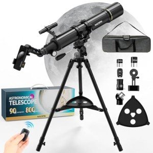 NACATIN 90mm Refractor Telescope for Beginners