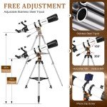 90mm Portable Telescope for Beginner Astronomy