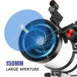 150EQ Astronomical Reflector Telescope for Beginners