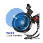 Beginner 150EQ Astronomical Reflector Telescope for Adults