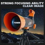 BEZGAR 70mm High-Powered Beginner Telescope with Tripod
